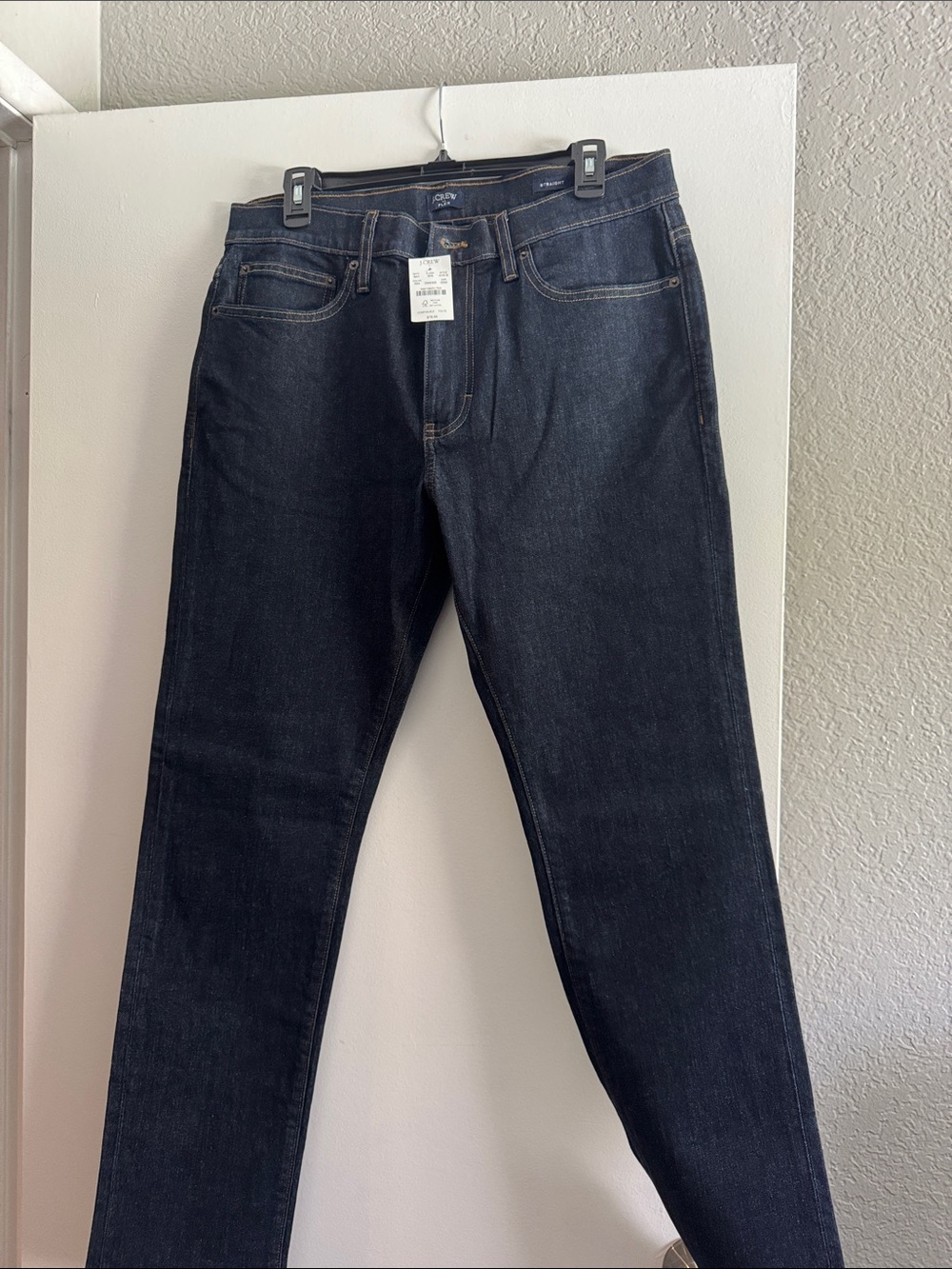 J. Crew Men’s Dark Indigo Slim Straight Jeans